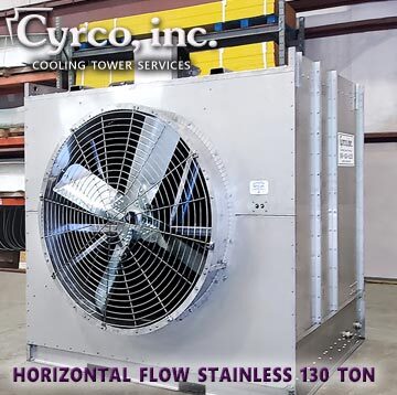 Horizontal Flow HFS-130 Ton, Stainless Steel Cooli